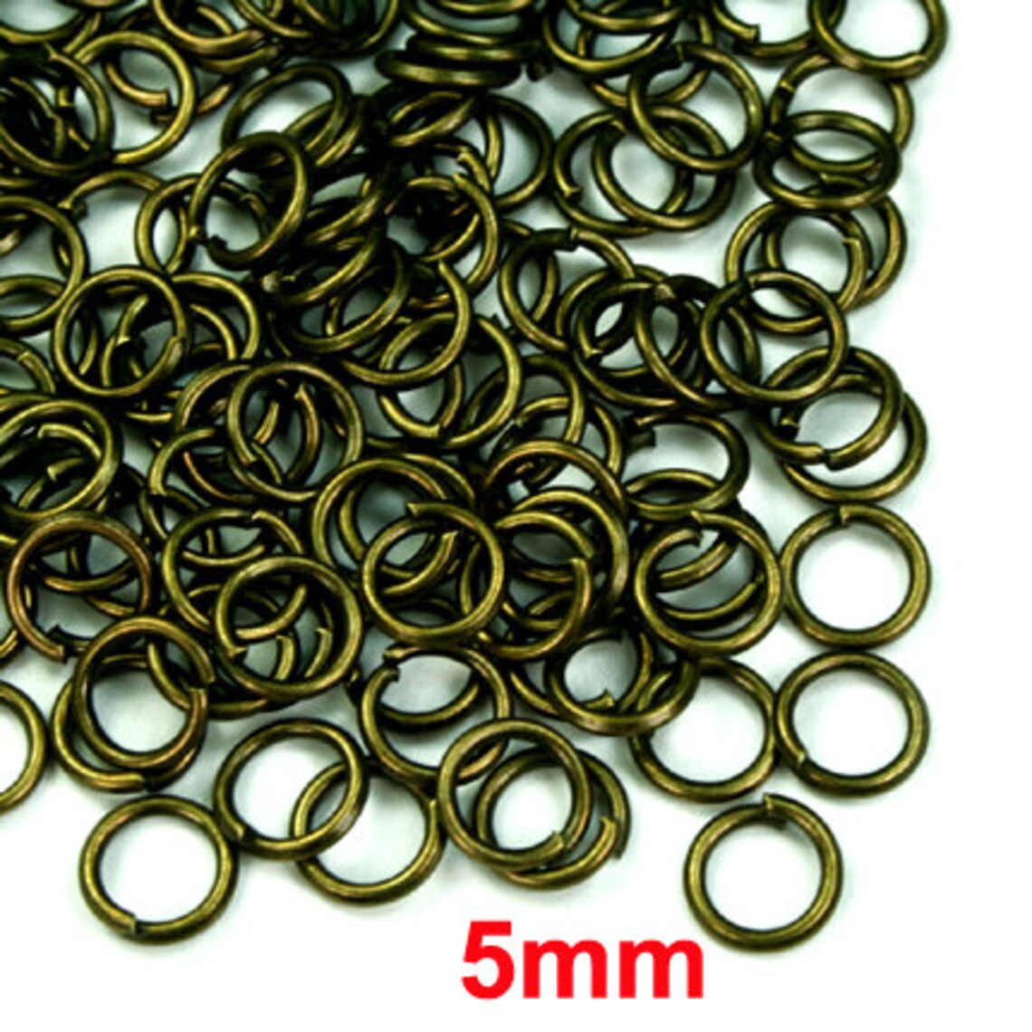 5mm 19 Gauge Open Jump Rings Heavy Strong, Plated in Silver, Gold ...