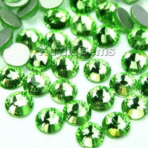 SS20 /4.8mm Flat Back Rhinestone Crystal Non-Hotfix Glue On Top Quaity 36 pcs - Peridot