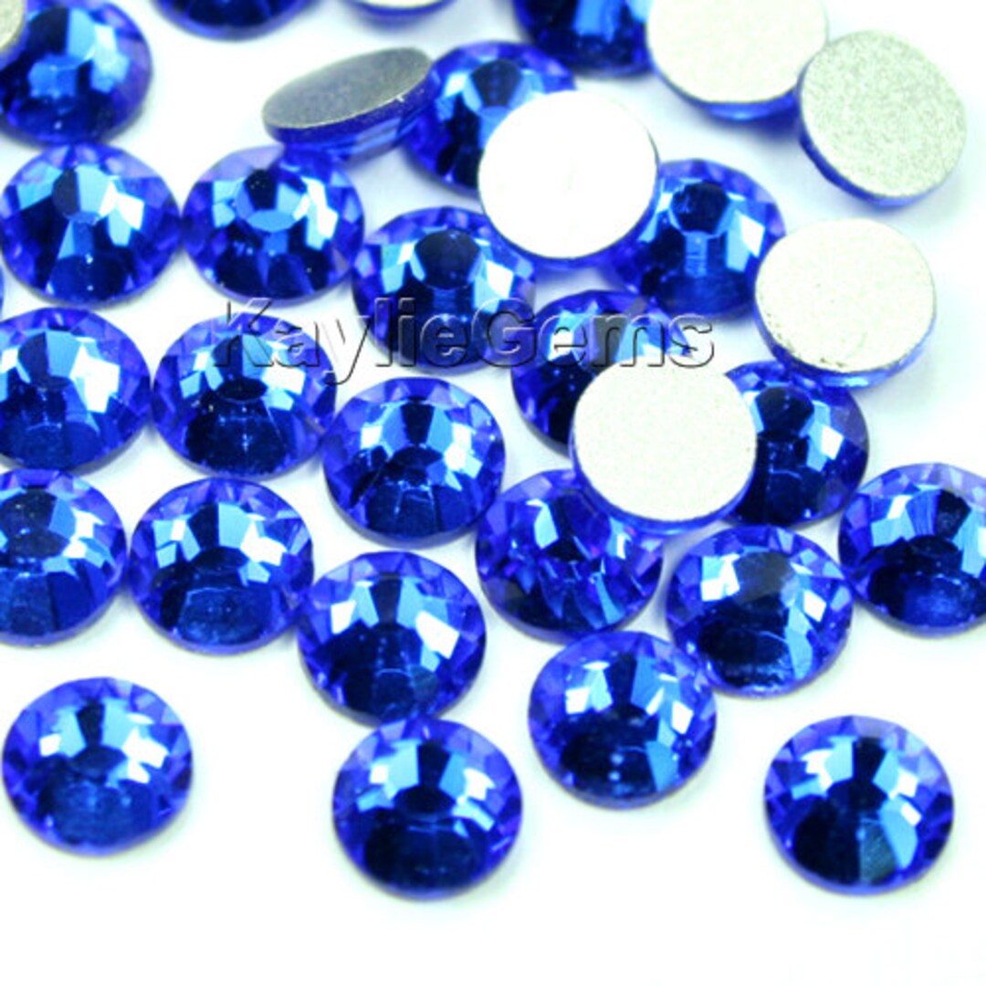 SS12 /3mm Crystal Rhinestone Flat Back Non- Hot Fix Ss6/2mm, Ss8/2.4mm ...