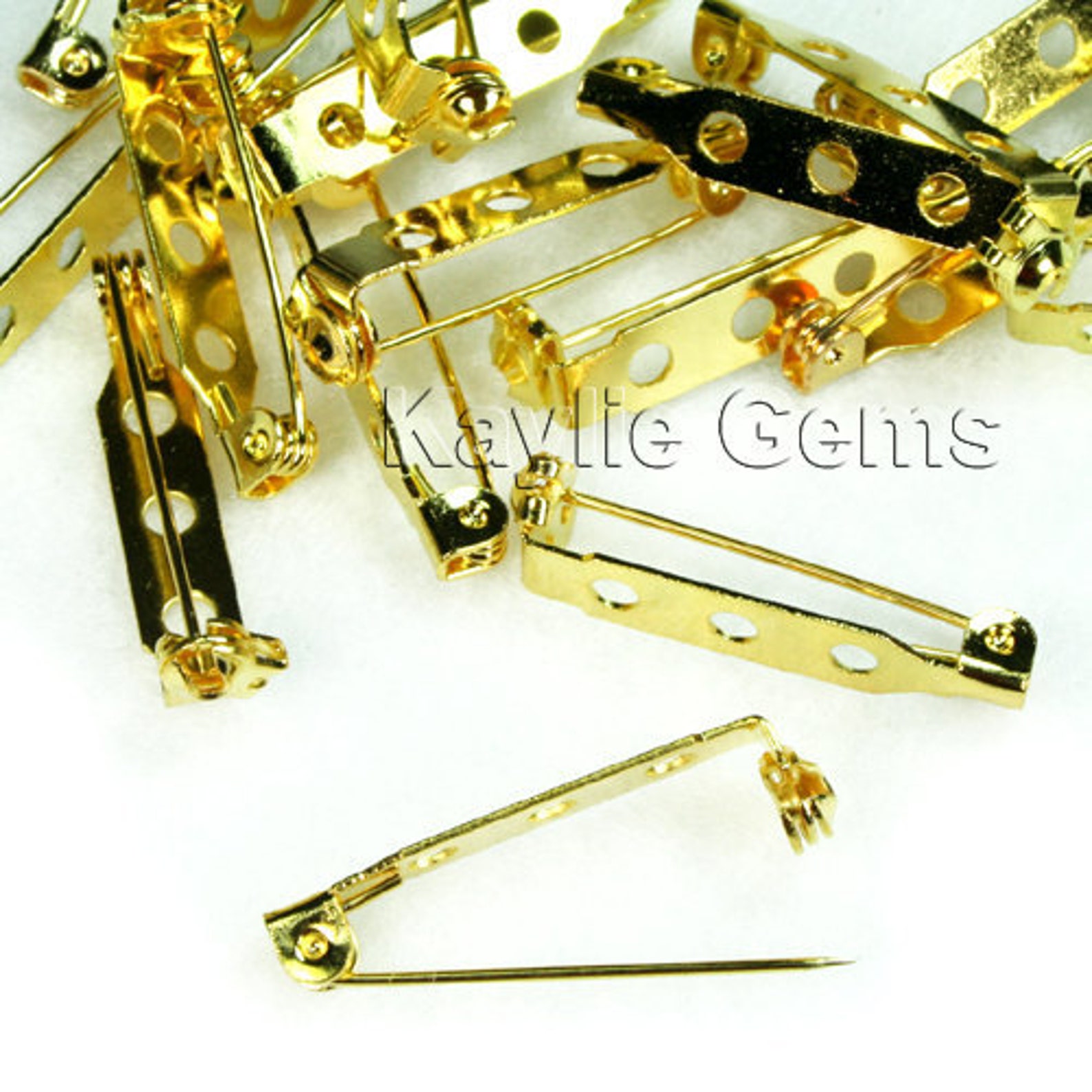 Brooch Safety Bar Pin 28mm With Safety Lock Featuresilver Etsy