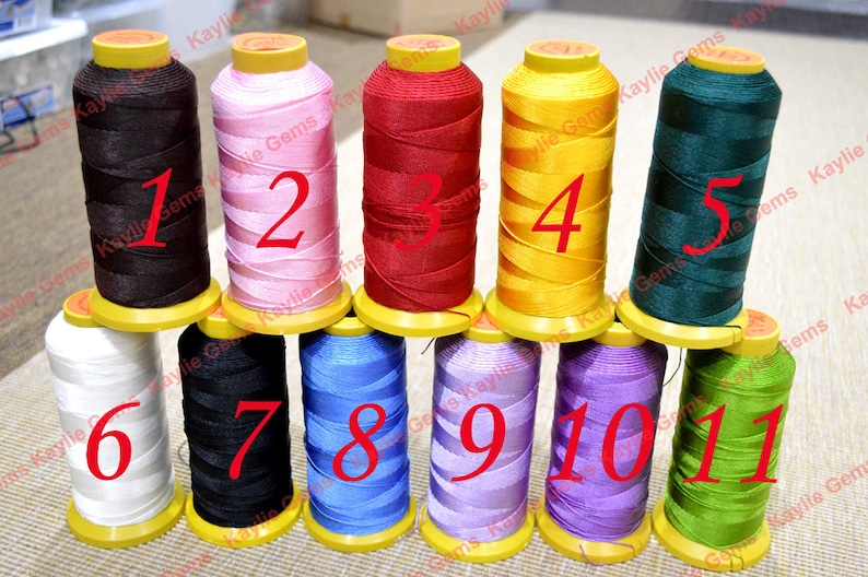 Silk Beading Knotting Thread Cord Bead String 0.6mm 380 Yard Etsy