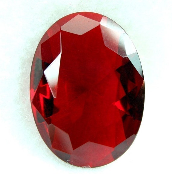 Pointed Back Unfoiled Glass Jewel 25x18mm Oval Faceted Diamond Cut Champagne BX13