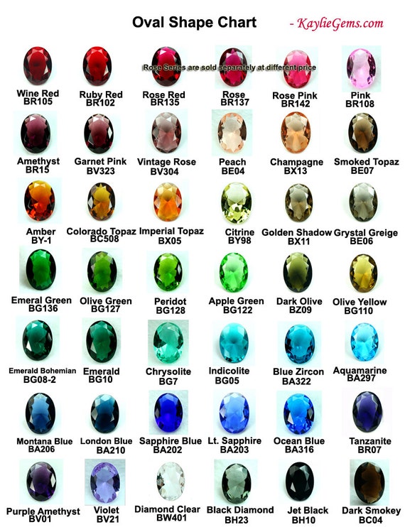 Jewel colors and names deals