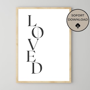 Christian Picture | Modern Christian Poster & Bible Verse Prints for Instant Download | Digital Wall Art Encouraging Sayings Loved