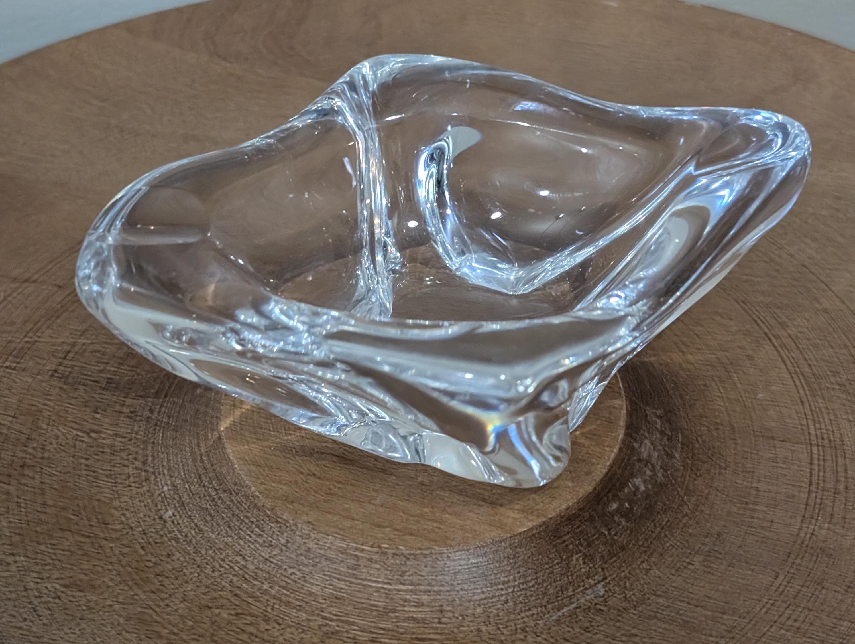 Daum France Monumental Crystal Glass Centerpiece Art Glass