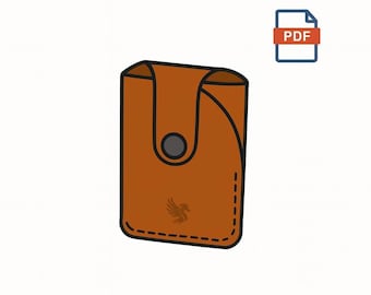 Wzór PDF na portfel skórzany EDC – Everyday Carry – wzór A4 1:1