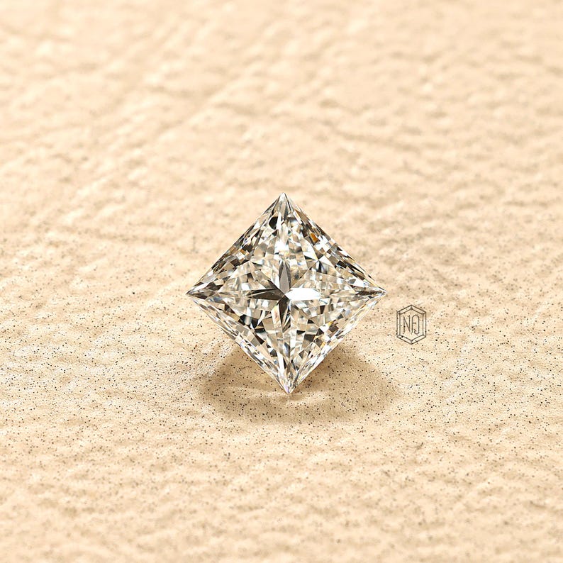 Diamond Rmjj 3 Carat Princess Cut Lab Diamond IGI Certified F VS1 Color Clarity ...