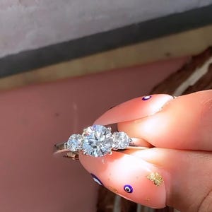 1.02 CT Round Lab Grown Diamond Engagement Ring: Platinum or Gold, IGI Certified