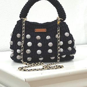 Moon Crochet Bag
