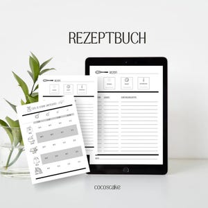 Rezeptbuch Vorlage