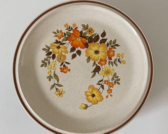 Casual Elegance Hearthside Stoneware Chablis Japan 70s Floral Dinner Plate #571