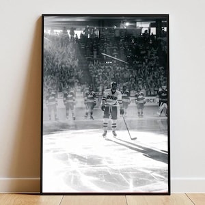 Ice Hockey Poster with Frame, Aesthetic Sports Poster, Hockey Aesthetic, Ice Hockey Lover Gift, Sporty Design