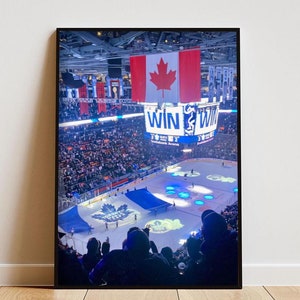 Toronto Maple Leafs Poster mit Rahmen, Ästhetisches Sport Poster, Eishockey Poster, Eishockeyliebhaber Geschenk, Toronto Ästhetik