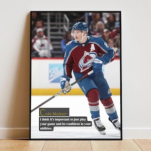 Poster di Cale Makar con poster, poster di hockey su ghiaccio, poster estetico, poster sportivo, regalo per gli amanti dell'hockey su ghiaccio, articolo per fan dell'hockey su ghiaccio