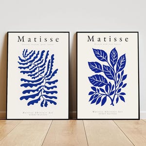 Matisse Set di 2 poster con cornice, Pacchetto poster, Set di 2 poster, Poster di Henry Matisse, Regalo per gli amanti dell'arte, Arte Matisse