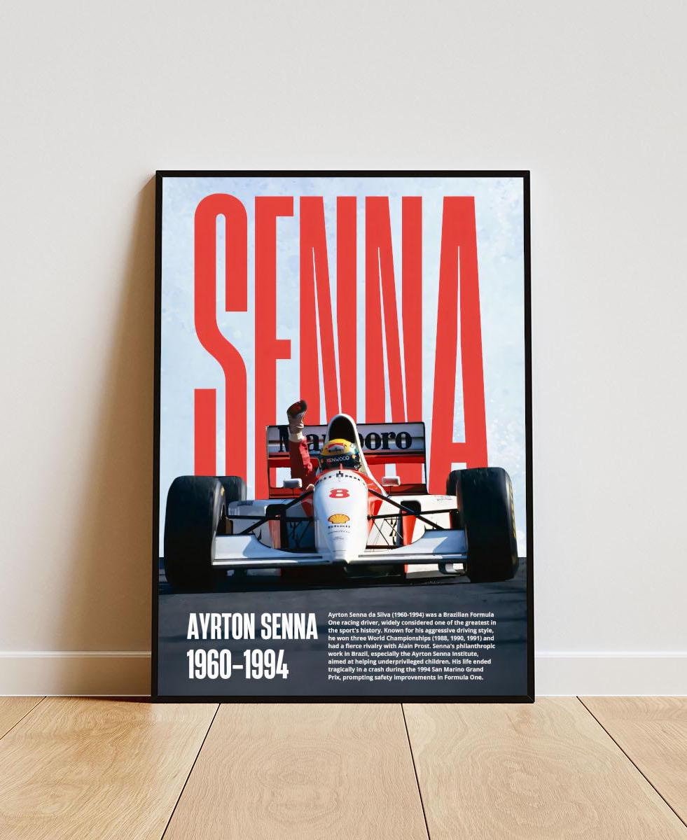 Ayrton Senna Frame - Etsy