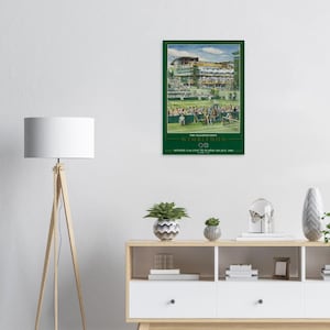 Póster de tenis de Wimbledon con marco, póster de Wimbledon, torneo de tenis, regalo para amantes del tenis, decoración de pared deportiva, impresión de tenis imagen 9
