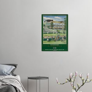 Póster de tenis de Wimbledon con marco, póster de Wimbledon, torneo de tenis, regalo para amantes del tenis, decoración de pared deportiva, impresión de tenis imagen 10