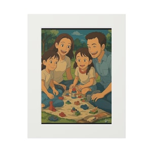 Stampe artistiche, regalo per la festa del papà, decorazioni da parete per la famiglia, cornice di carta Passepartout, decorazioni per l'ufficio, stampe da parete per gallerie