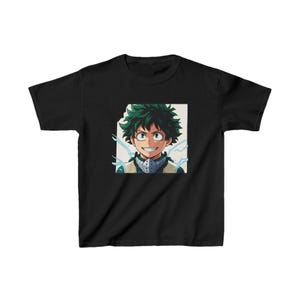 Camiseta de héroes de anime para niños, camiseta de dibujos animados para niños, camiseta gráfica para jóvenes, regalo para niños y niñas, camiseta de manga japonesa