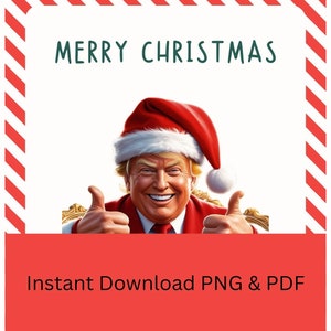 Tarjeta navideña divertida de Trump: un regalo muy ingenioso para sus seres queridos Tarjeta navideña divertida de Trump: saludo festivo político hilarante