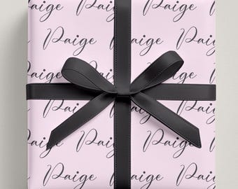 Personalized Name Wrapping Paper, Custom Wrapping Paper, Gifts for Her, Wrapping Paper for Gifts, Custom Gift Wrap, Gift Wrap Roll