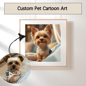 Custom Pet Cartoon Portrait, Personalized Digital Pet Art, Cute Pet Illustration, Pet Memorial Gift, Dog or Cat Drawing, Pet Lover Gift