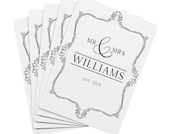 Personalized Playing Cards | Custom Wedding Gift | Keepsake Deck Custom Poker Playing Cards, Personalized Card Deck, Unique Playing Cards,