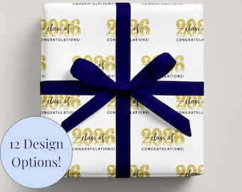 Class of 2026 Afstuderen Inpakpapier Afstuderen Feestdecoratie
