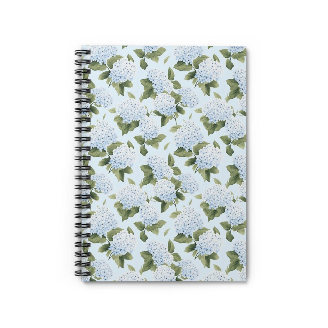 Hydrangea Spiral Notebook: Floral Watercolor Journal - Etsy