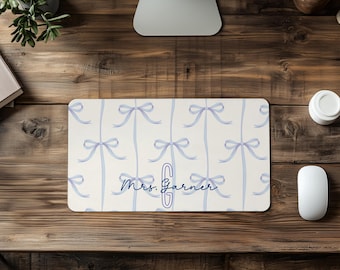 Almohadilla de escritorio personalizada, decoración de escritorio personalizada para regalo de maestro, decoración monogramada para el hogar, la oficina, el dormitorio, regalos de decoración personalizados, regalos de oficina personalizados para escritorio