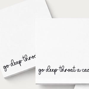 Funny Post-it Notes® | deep throat cactus | Funny Sticky Notes | Custom Funny Stationery, Funny Notepad Gifts Co-Worker Gift, Teacher Gift