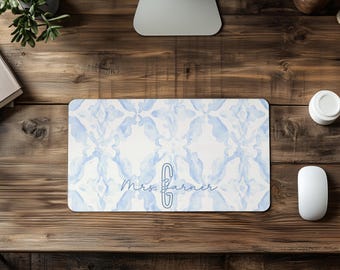 Almohadilla de escritorio personalizada, decoración de escritorio personalizada para regalo de maestro, decoración monogramada para el hogar, la oficina, el dormitorio, regalos de decoración personalizados, regalos de oficina personalizados para escritorio