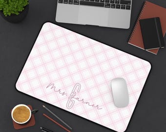Almohadilla de escritorio personalizada, decoración de escritorio personalizada para regalo de maestro, decoración monogramada para el hogar, la oficina, el dormitorio, regalos de decoración personalizados, regalos de oficina personalizados para escritorio