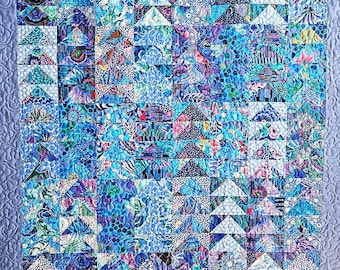 Flying Geese Patchwork Quilt (Digital Pattern)