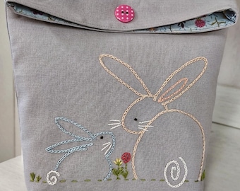 Little Bunnies Gift Bag - Two Designs - (Digital Pattern)