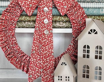 Festive Fabric Wreath Decoration (Digital Pattern)