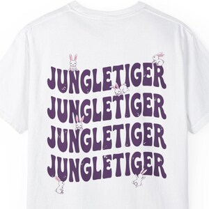 JUNGLETIGER Graphic Tee  Cute Bunny Streetwear Aesthetic | Unisex Oversized T-Shirt | Korean Street Fashion Inspired