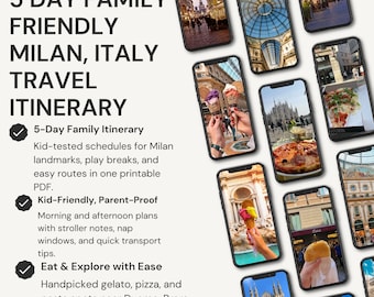 Family-Friendly 5-Day Milan Itinerary (PDF) – Kids Activities, Landmarks & Food – Printable Travel Guide for Parents