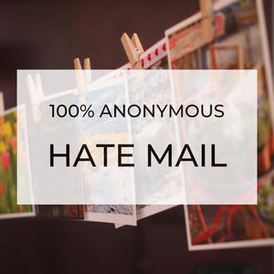 Sea malo, grosero, odioso y anónimo a través de postales.