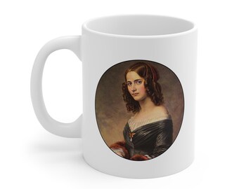 Fanny Mendelssohn - Vit keramikmugg, 33 cl