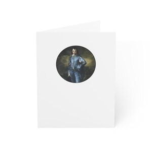 Thomas Gainsborough, Blue Boy - Cartes pour correspondance, vierges à l'intérieur, emballages individuels ou en vrac (1/10/30/50)