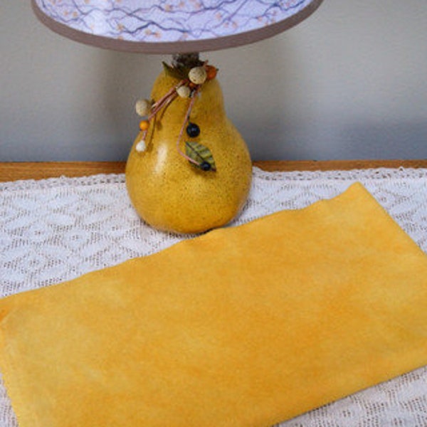 Mellow Yellow (V3); Hand-dyed 100% Wool for Rug Hooking, Wool Applique, Quilting, Rug Braiding and Crafts