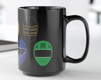 Ancient Ranger Helmet Mug (15oz),  Inspired Coffee Cup for Ohranger Fans