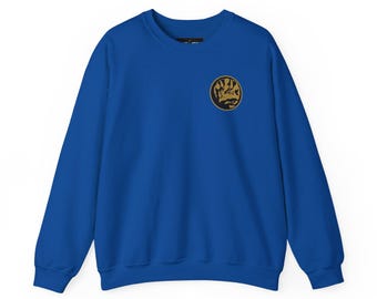 Blue Triceratops Coin Sweatshirt, Zyuranger Inspired Crewneck