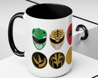 Legacy Ranger Helmet Mug (15oz), Sentai Inspired Coffee Cup for Fans