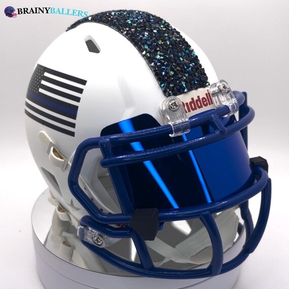 blue mini football helmet Miami Dolphins RAVE Speed Sports Vault Shop or get a Mini Helmet Hanger and put them on the wall! Tennessee Titans Rave Alternate Mini