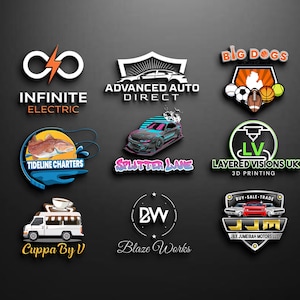 Custom Logo Design, Business Logo Maker, Professional Graphic Designer, Modern Company Logo Creator, Mascot Logo Creation, Branding Kit