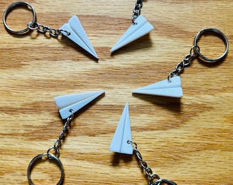 3D Printed Paper Airplane Keychain