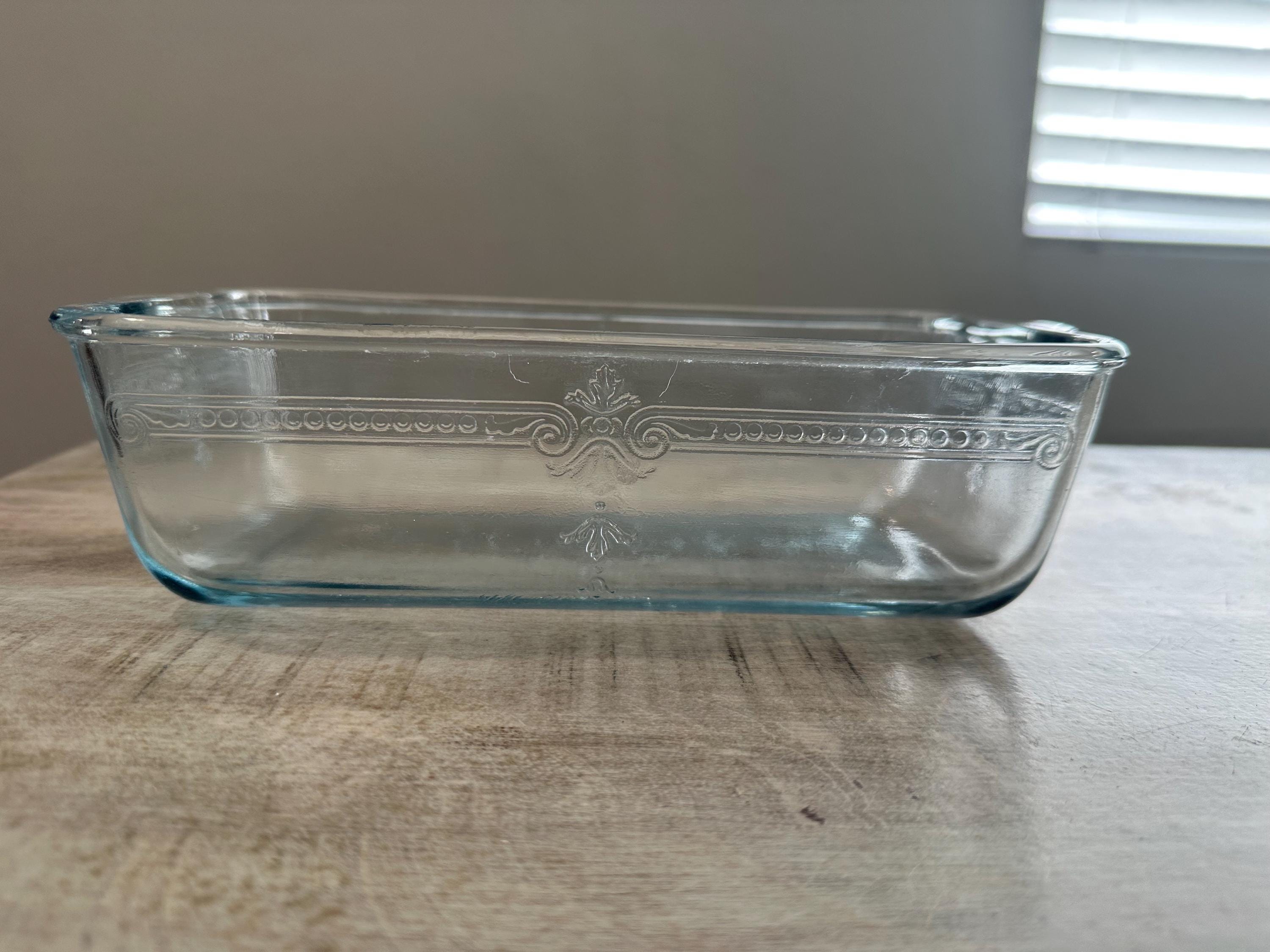 Fire King, Sapphire Blue Philbe Pattern, Loaf Pan 1940s